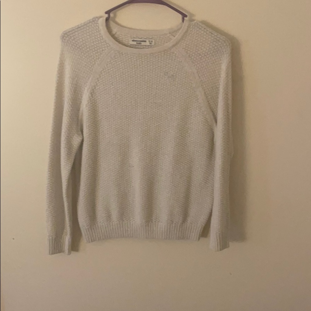 White glittery Sweater
